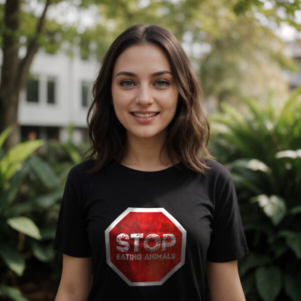 t-shirt: Stop Eating Animals (Bio)