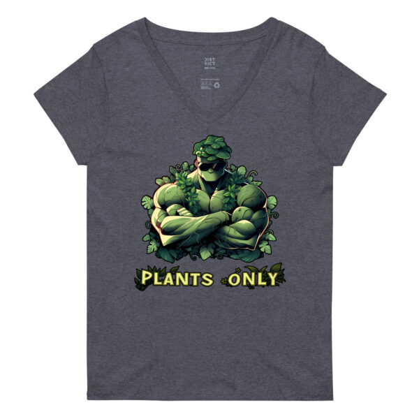t-shirt: Plants Only V-Neck (Recycled)