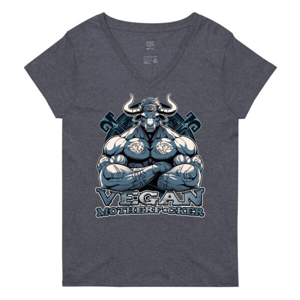 t-shirt: Vegan Motherf*cker V-Neck (Recycled)
