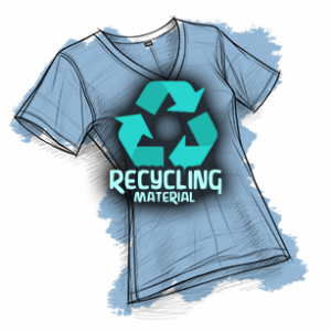 Damen V-Neck T-Shirts (Recycled)