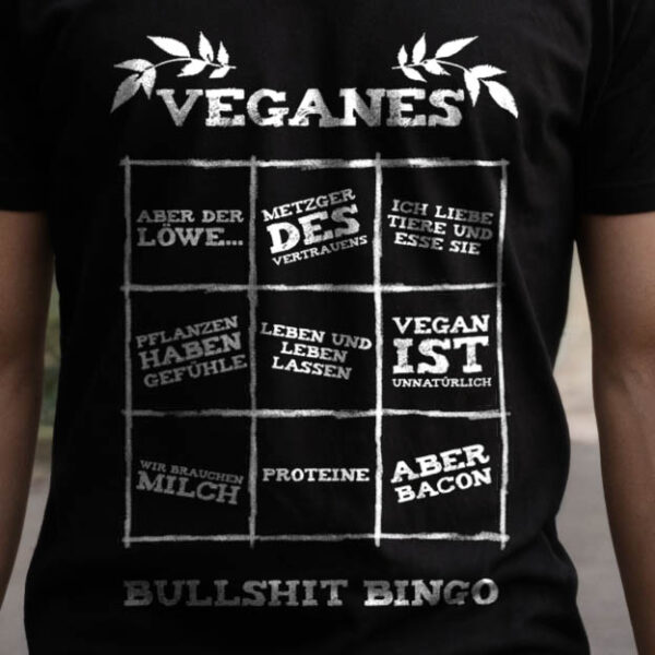 t-shirt: Veganes Bullshit Bingo V-Neck