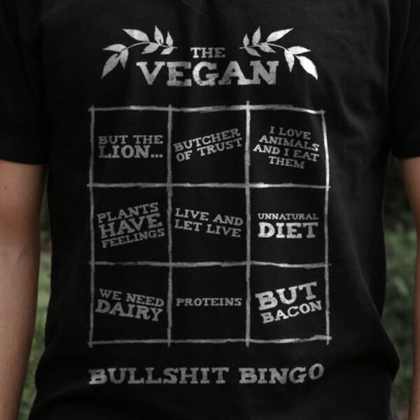 t-shirt: Vegan Bullshit Bingo V-Neck