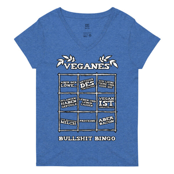 t-shirt: Veganes Bullshit Bingo V-Neck (Recycled)