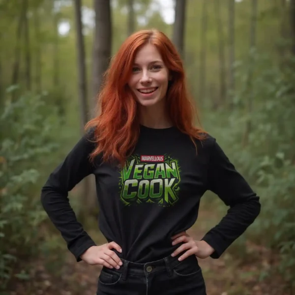 Marvellous Vegan Cook Longsleeve – Bild 2