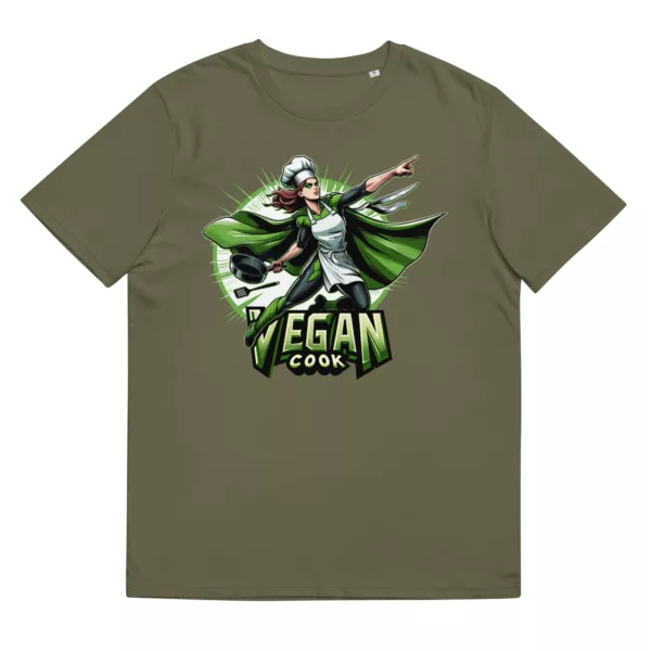 t-shirt: Vegan Cook Heroine (Bio)