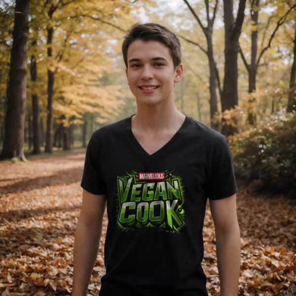 t-shirt: Marvellous Vegan Cook V-Neck