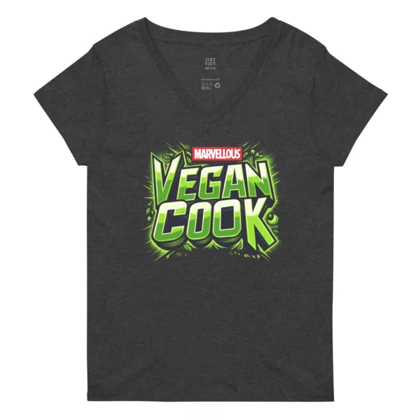 t-shirt: Marvellous Vegan Cook V-Neck (Recycled)