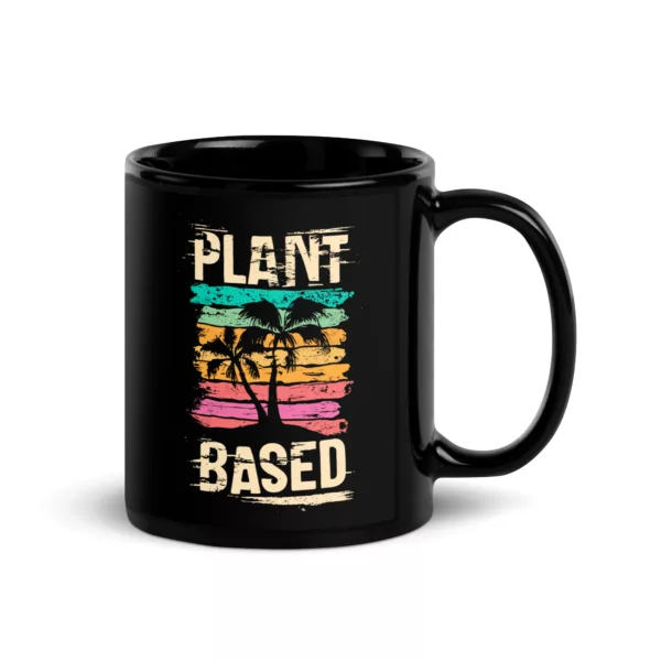 crop-top: Plant-Based Sunset Beach Tasse