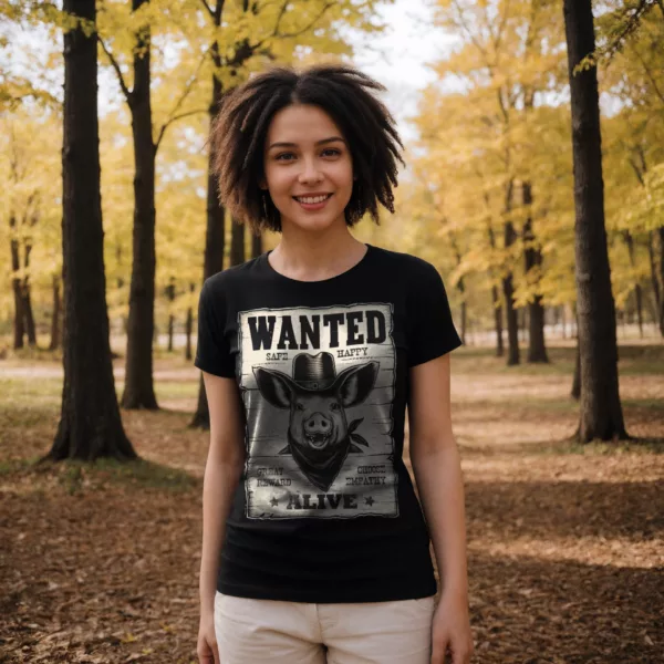 t-shirt: Wanted Pig (Bio)