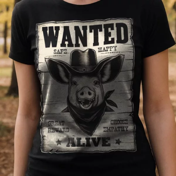 t-shirt: Wanted Pig (Bio)