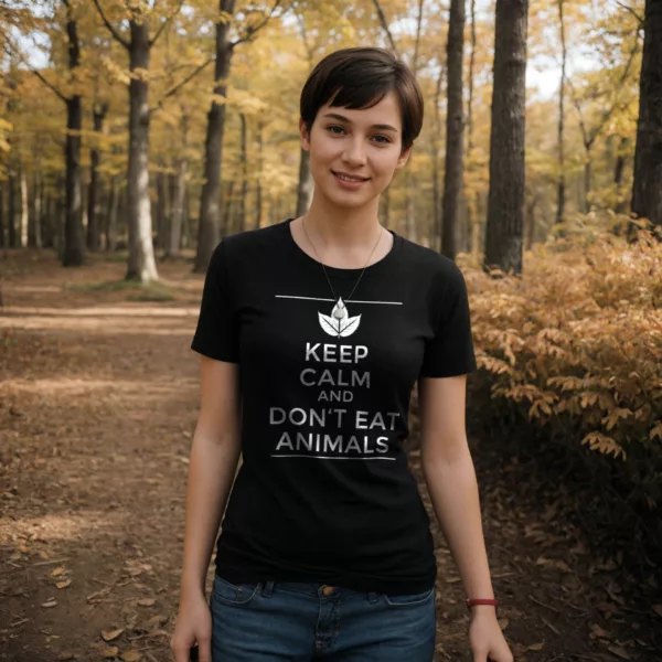 t-shirt: Keep Calm and Don't Eat Animals