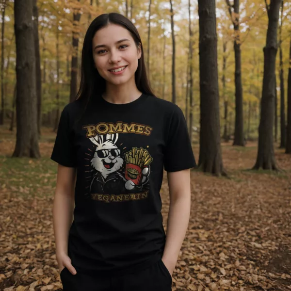 t-shirt: Pommesveganerin 2.0 (Bio)