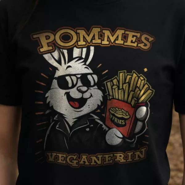 t-shirt: Pommesveganerin 2.0 (Bio)