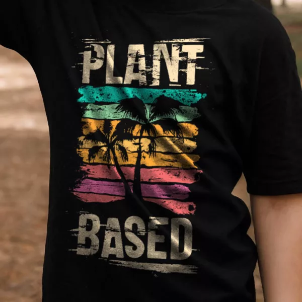 t-shirt: Plant-Based Sunset Beach (Bio Kids)