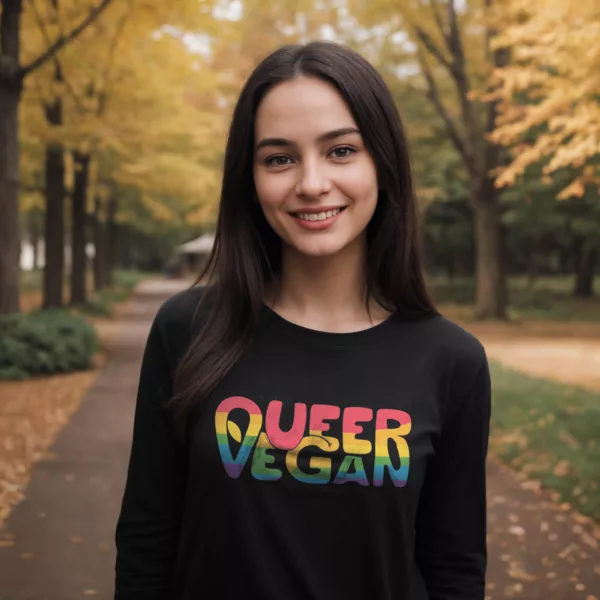 longsleeve: Queer Vegan 2.0 Longsleeve