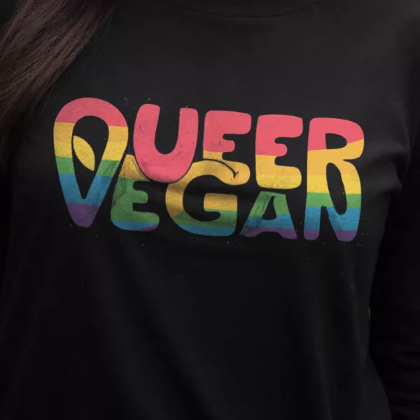 longsleeve: Queer Vegan 2.0 Longsleeve
