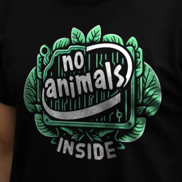 t-shirt: No Animals Inside (Bio)