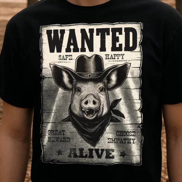 t-shirt: Wanted Pig