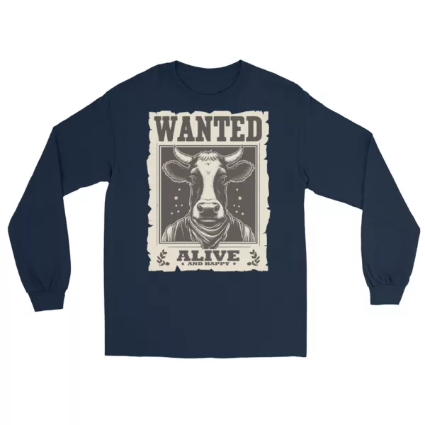 t-shirt: Wanted Cow Longsleeve