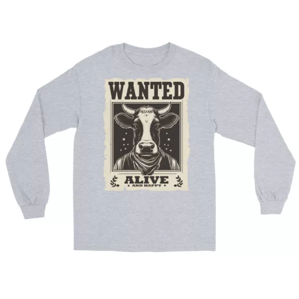 t-shirt: Wanted Cow Longsleeve