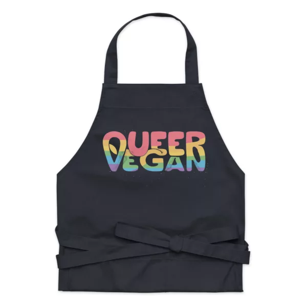 t-shirt: Queer Vegan 2.0 Grillschürze (Bio)