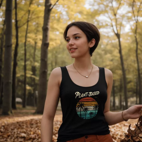 t-shirt: Plant-Based Sunset Tank-Top