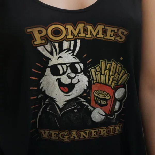 tank-top: Pommesveganerin 2.0 Tank-Top