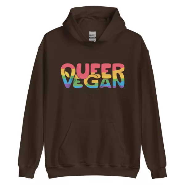 t-shirt: Queer Vegan 2.0 Hoodie