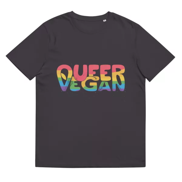 t-shirt: Queer Vegan 2.0 (Bio)