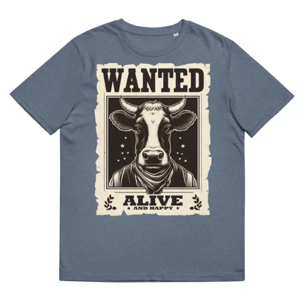 t-shirt: Wanted Cow (Bio)