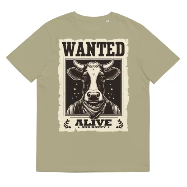 t-shirt: Wanted Cow (Bio)