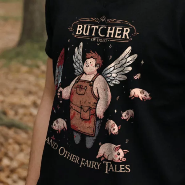 t-shirt: Butcher of Trust (Book Version) V-Neck