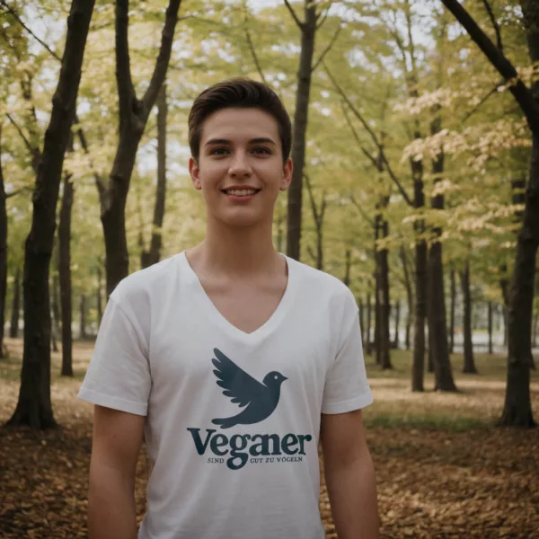t-shirt: Gut zu Vögeln V-Neck
