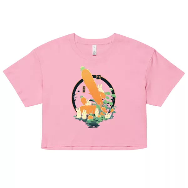 t-shirt: Bunnies Crop-Top