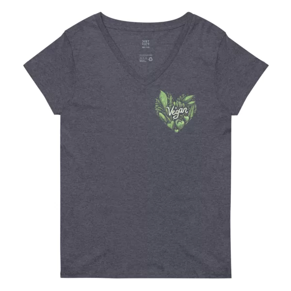 t-shirt: Vegan Heart V-Neck (Recycled)