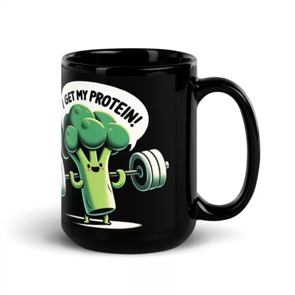 t-shirt: I Get My Protein Tasse