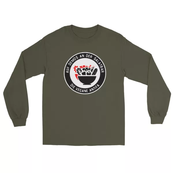 t-shirt: Vegane Antifa Longsleeve