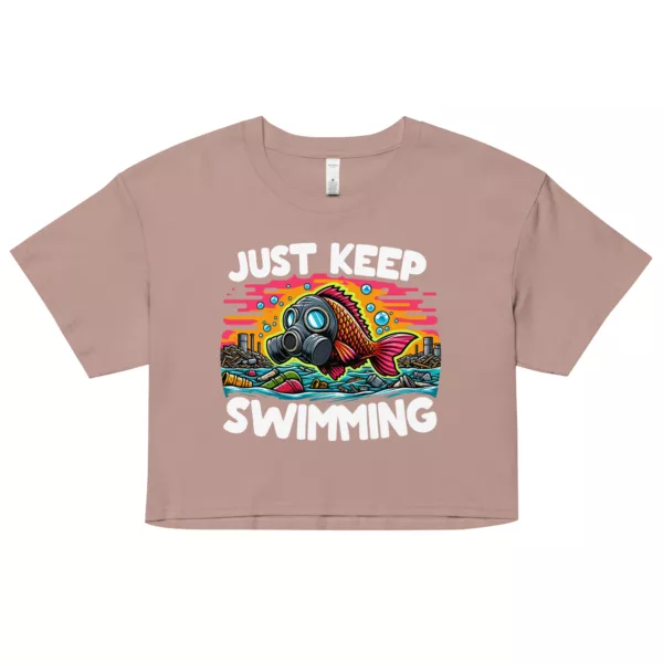 crop-top: Just Keep Swimming Crop-Top