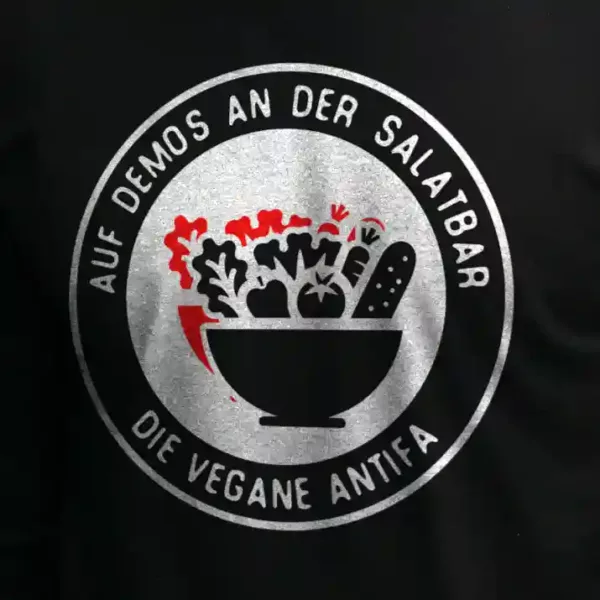 t-shirt: Vegane Antifa Longsleeve