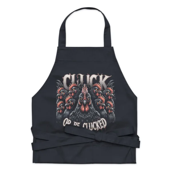 t-shirt: Cluck or be Clucked Grillschürze (Bio)