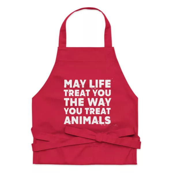 t-shirt: May Life Treat You Grillschürze (Bio)