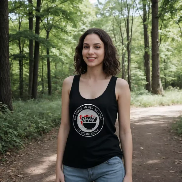 t-shirt: Vegane Antifa Tank-Top