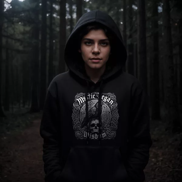 t-shirt: Mystic Vegan Wisdom Hoodie