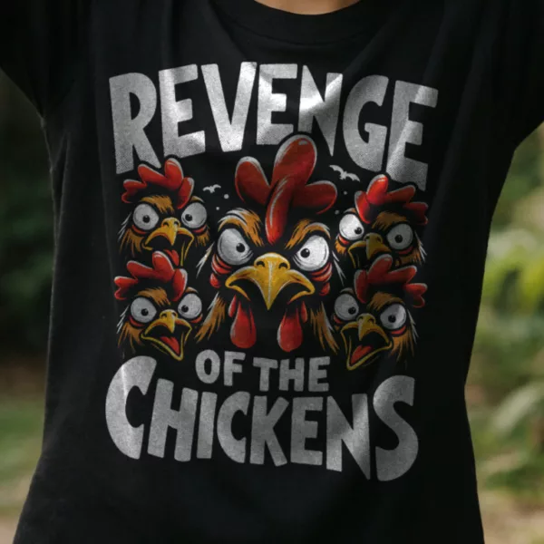 t-shirt: Revenge of the Chickens (Bio Kids)