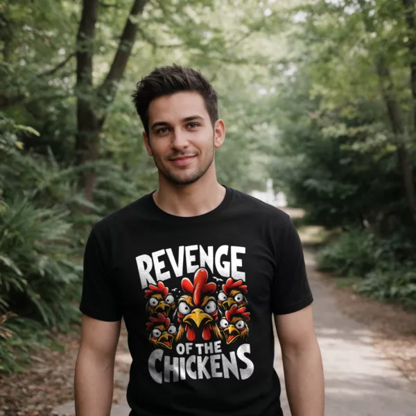 t-shirt: Revenge of the Chickens (Bio)