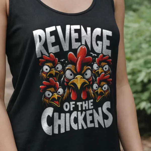 t-shirt: Revenge of the Chickens Tank-Top