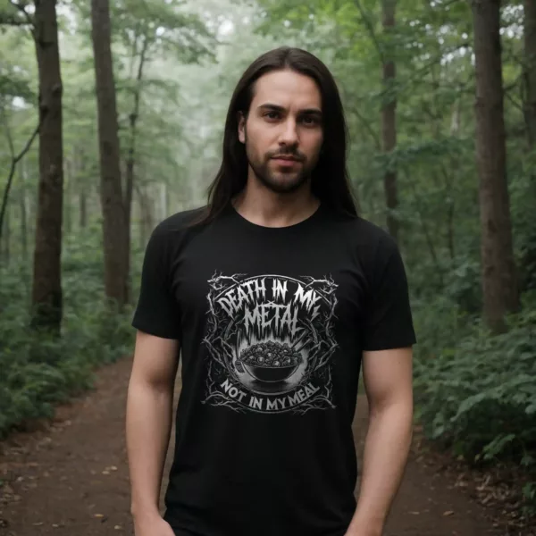 t-shirt: Death in my Metal (Bio)