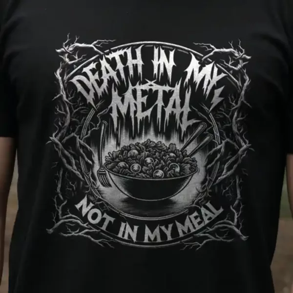 t-shirt: Death in my Metal (Bio)