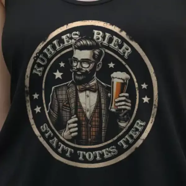 t-shirt: Kühles Bier statt totes Tier Tank-Top