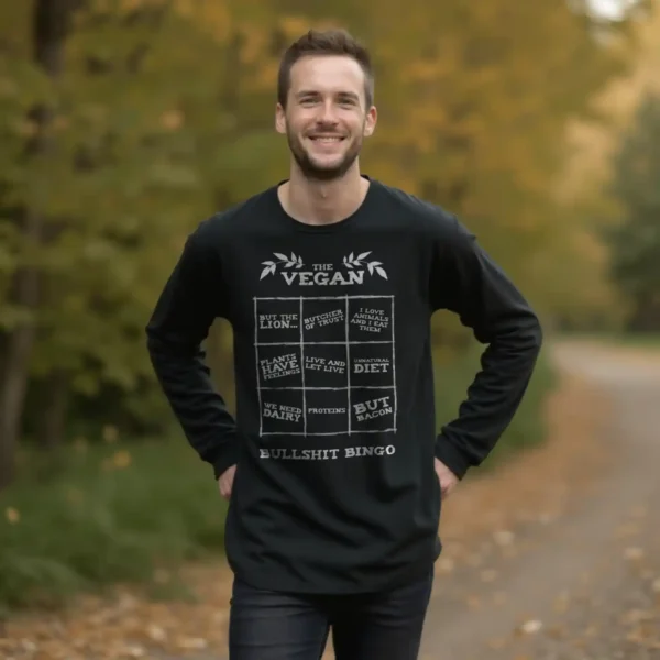 longsleeve: Vegan Bullshit Bingo Longsleeve